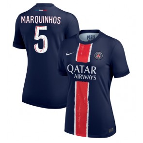 Paris Saint-Germain Marquinhos #5 Hjemmebanetrøje Dame 2024-25 Kort ærmer